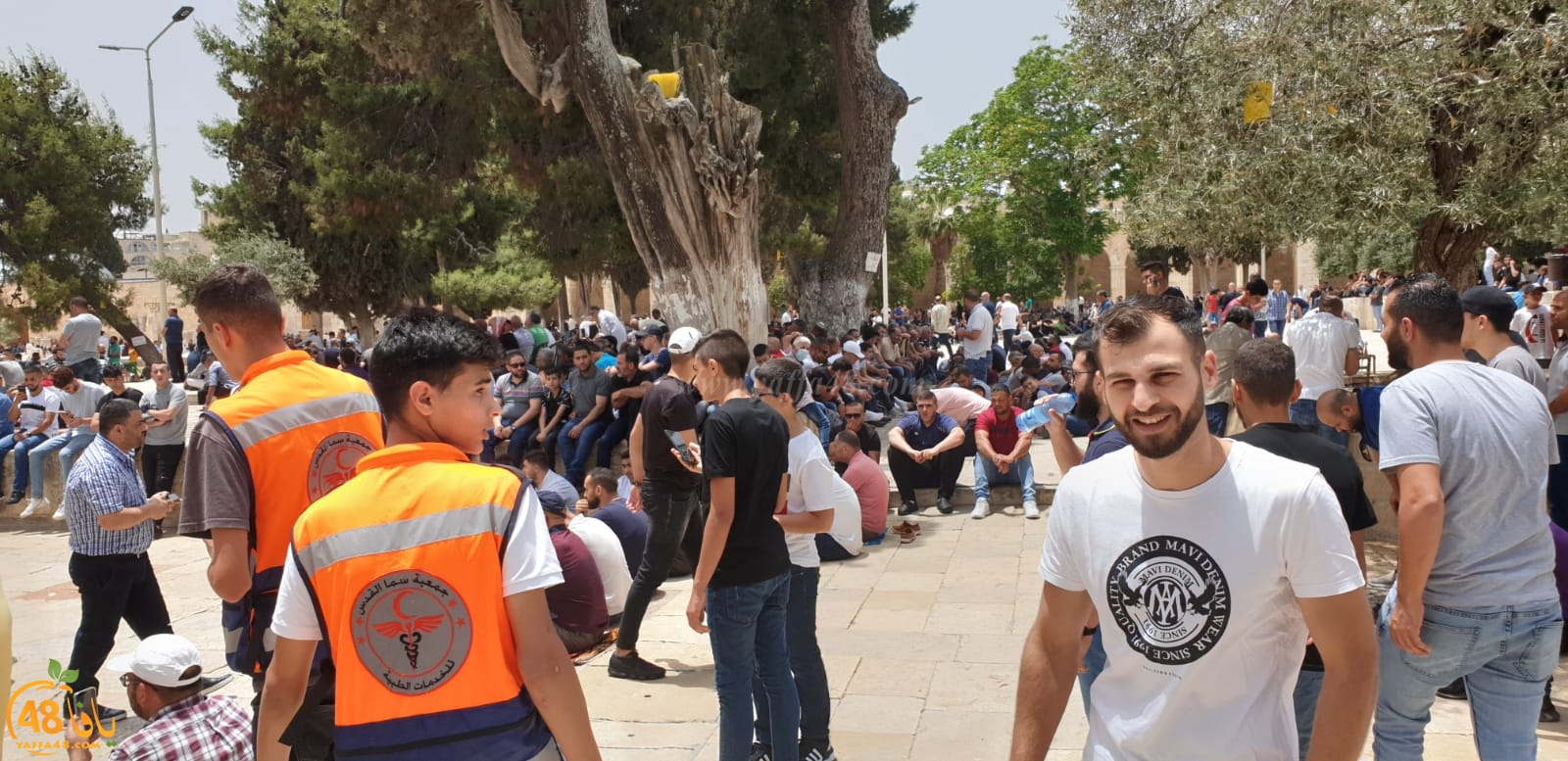 فيديو وصور من باحات المسجد الأقصى المبارك 